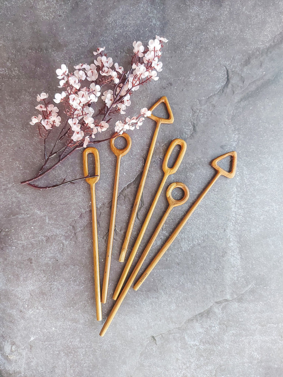 Wooden Cocktail Stirrers for Cocktails, Summer Drinks, Coffee, Tea or other Drinks - Zapurah - Table Decor - www.zapurah.com